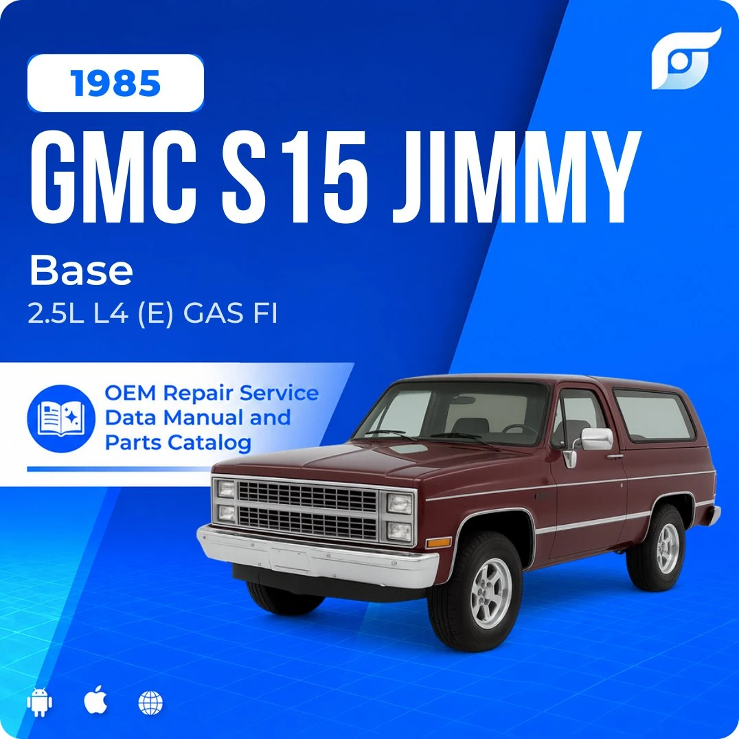 1985 GMC S15 Jimmy Base - OEM Repair Service Manual
