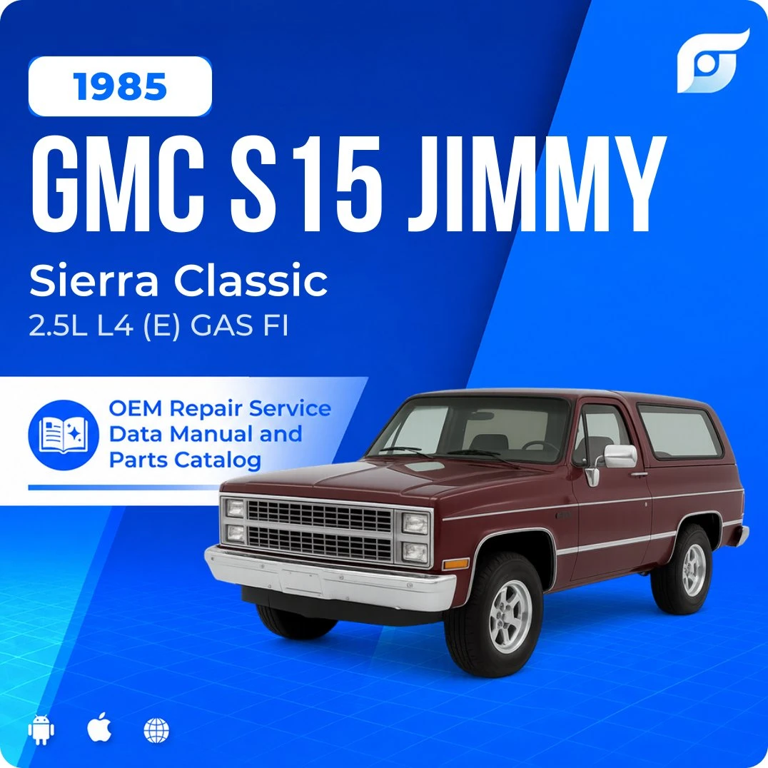 1985 GMC S15 Jimmy Sierra Classic - OEM Repair Service Manual