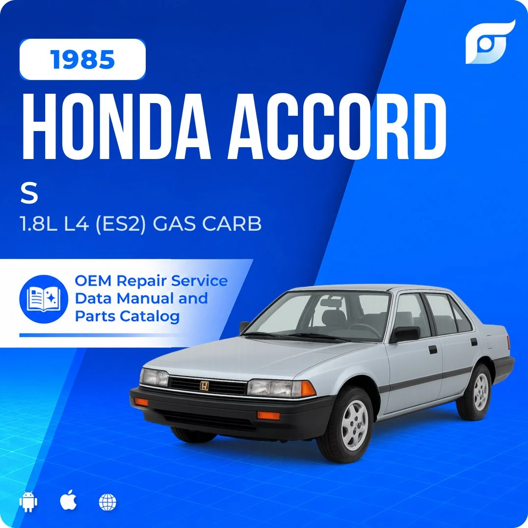 1985 Honda Accord S - OEM Repair Service Manual