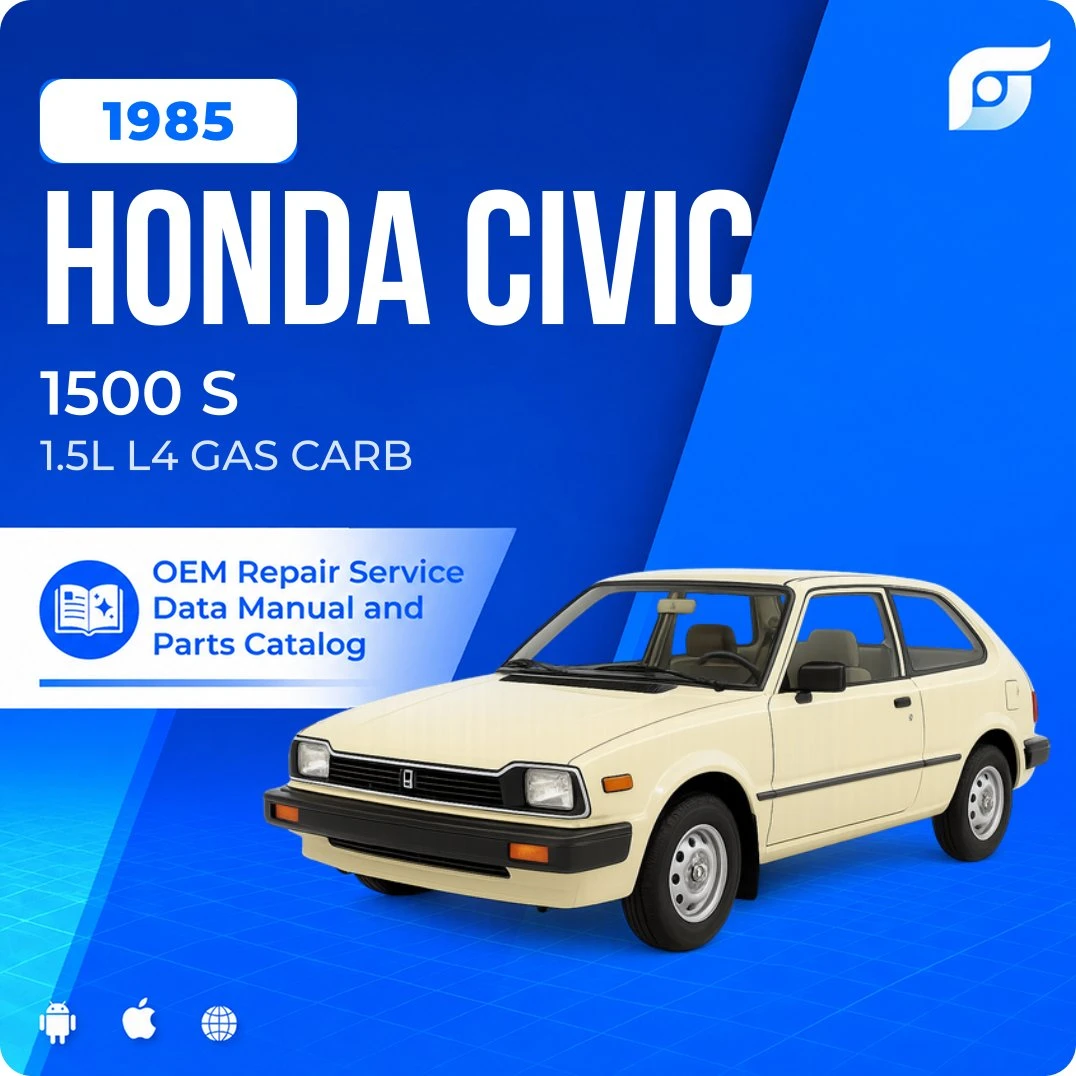 1985 Honda Civic 1500 S - OEM Repair Service Manual
