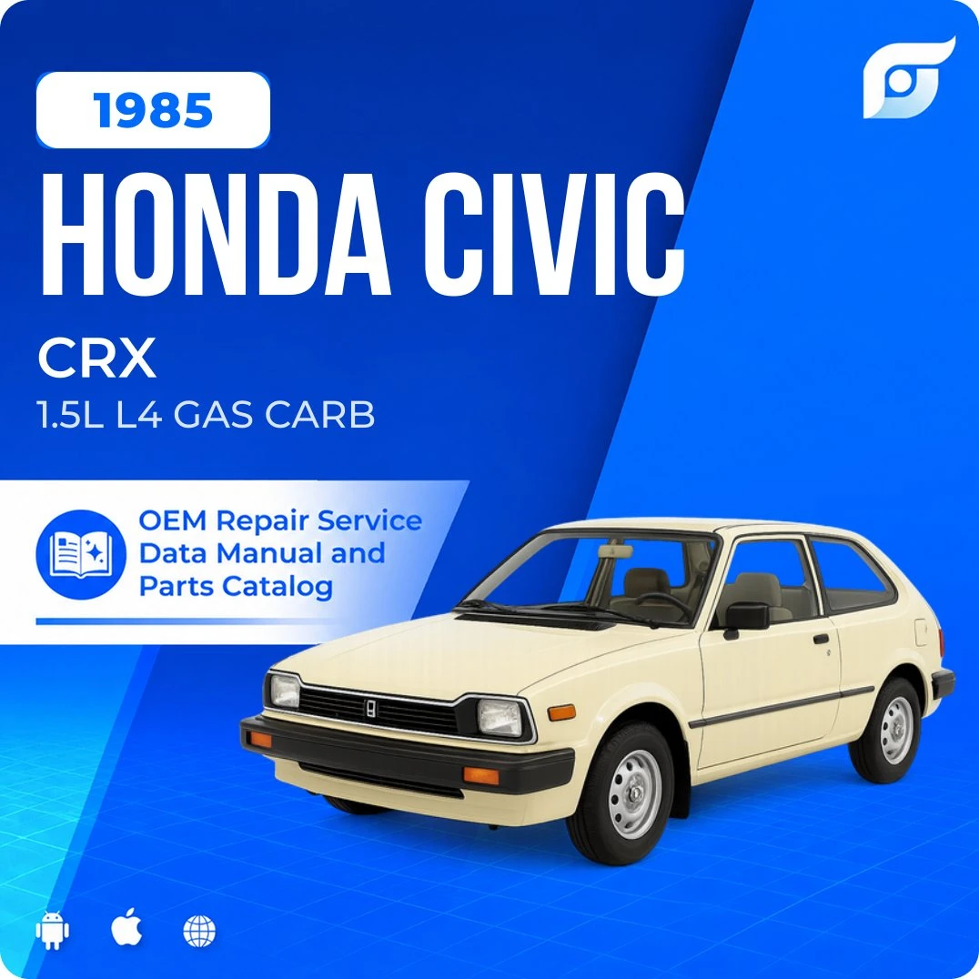 1985 Honda Civic CRX - OEM Repair Service Manual