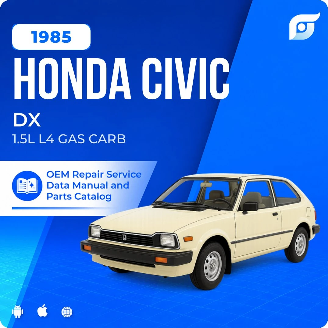 1985 Honda Civic DX - OEM Repair Service Manual