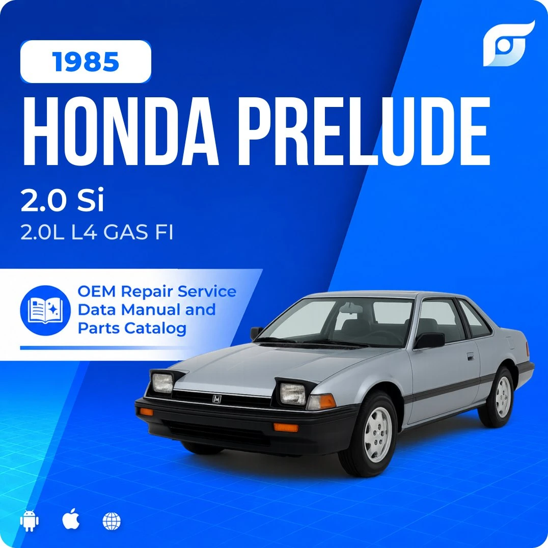 1985 Honda Prelude 2.0 Si - OEM Repair Service Manual