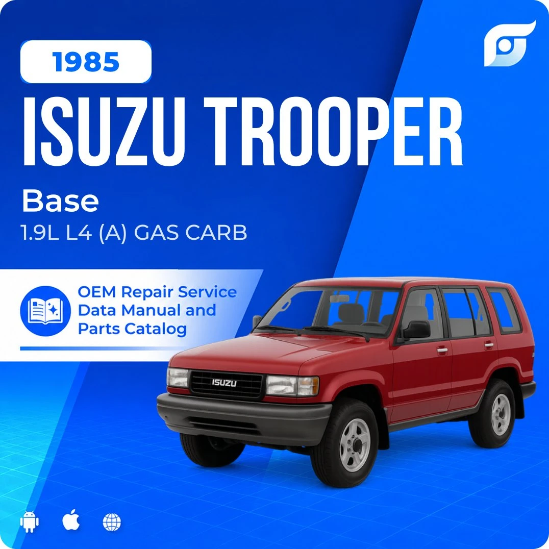 1985 Isuzu Trooper Base - OEM Repair Service Manual