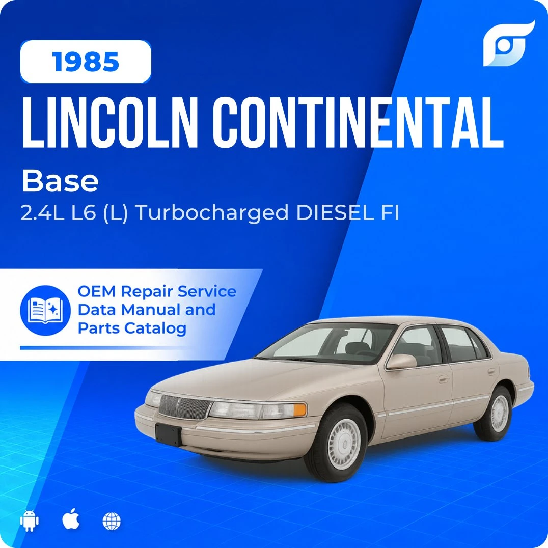 1985 Lincoln Continental Base - OEM Repair Service Manual