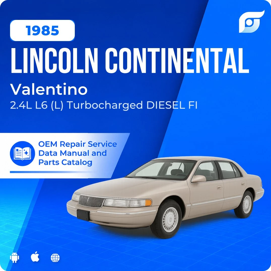 1985 Lincoln Continental Valentino - OEM Repair Service Manual