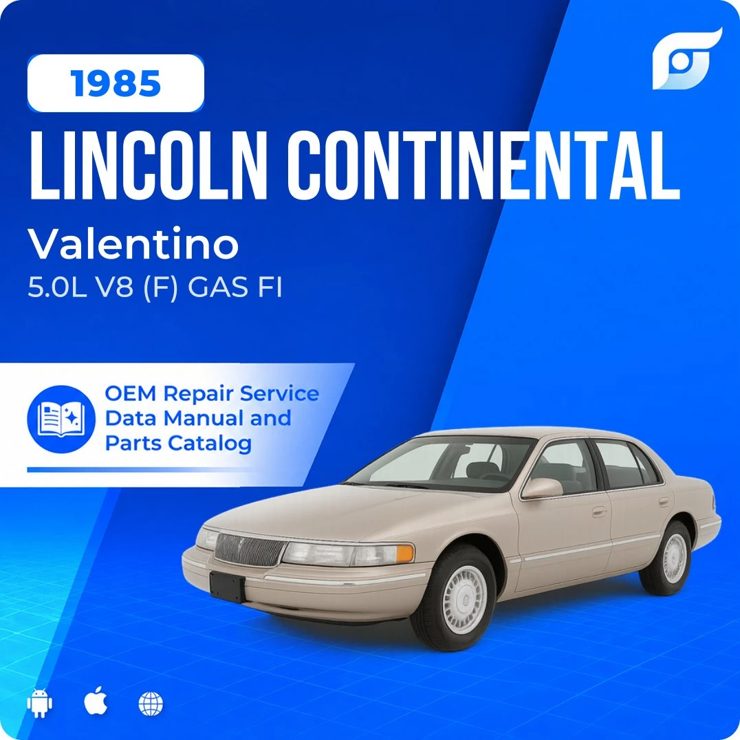 1985 Lincoln Continental Valentino - OEM Repair Service Manual