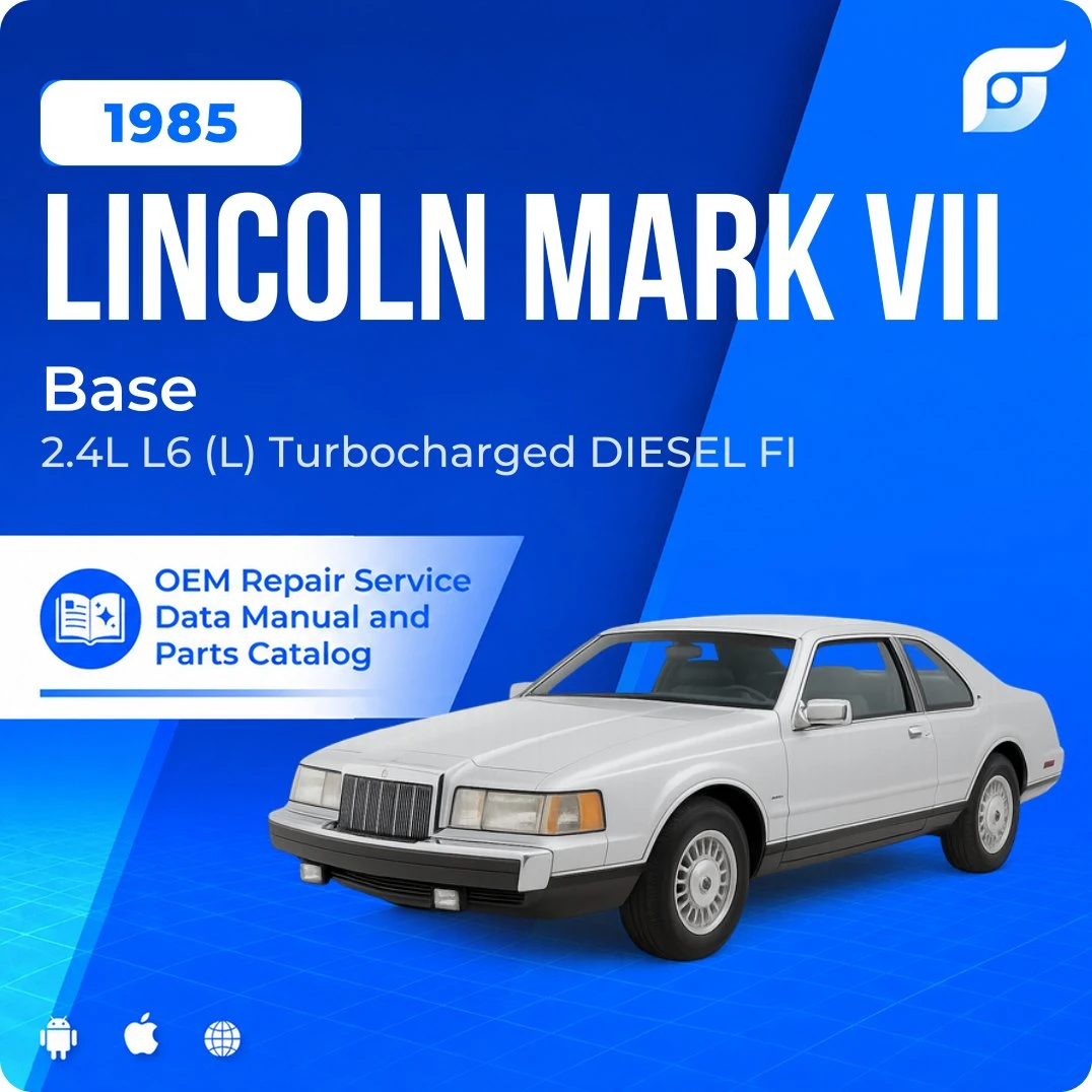 1985 Lincoln Mark VII Base - OEM Repair Service Manual