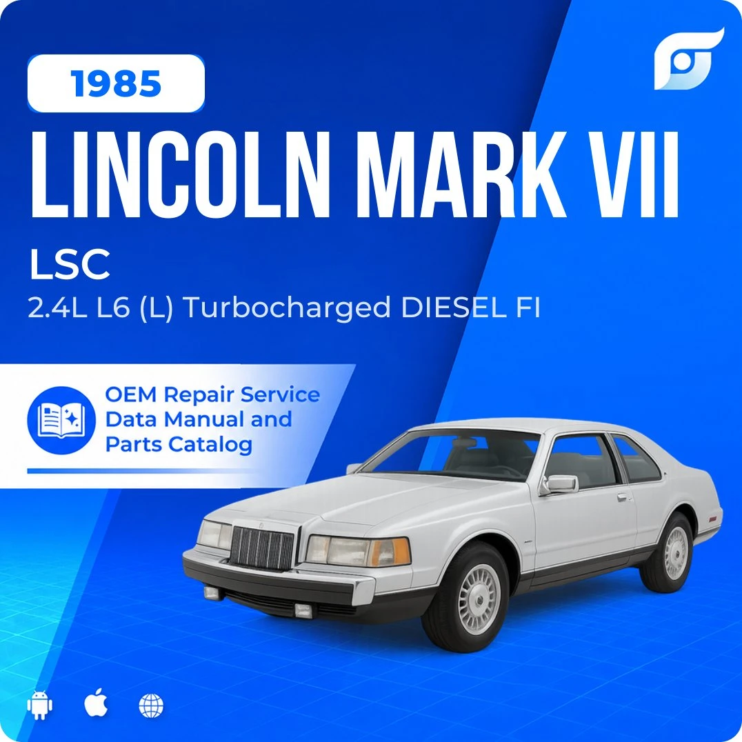 1985 Lincoln Mark VII LSC - OEM Repair Service Manual