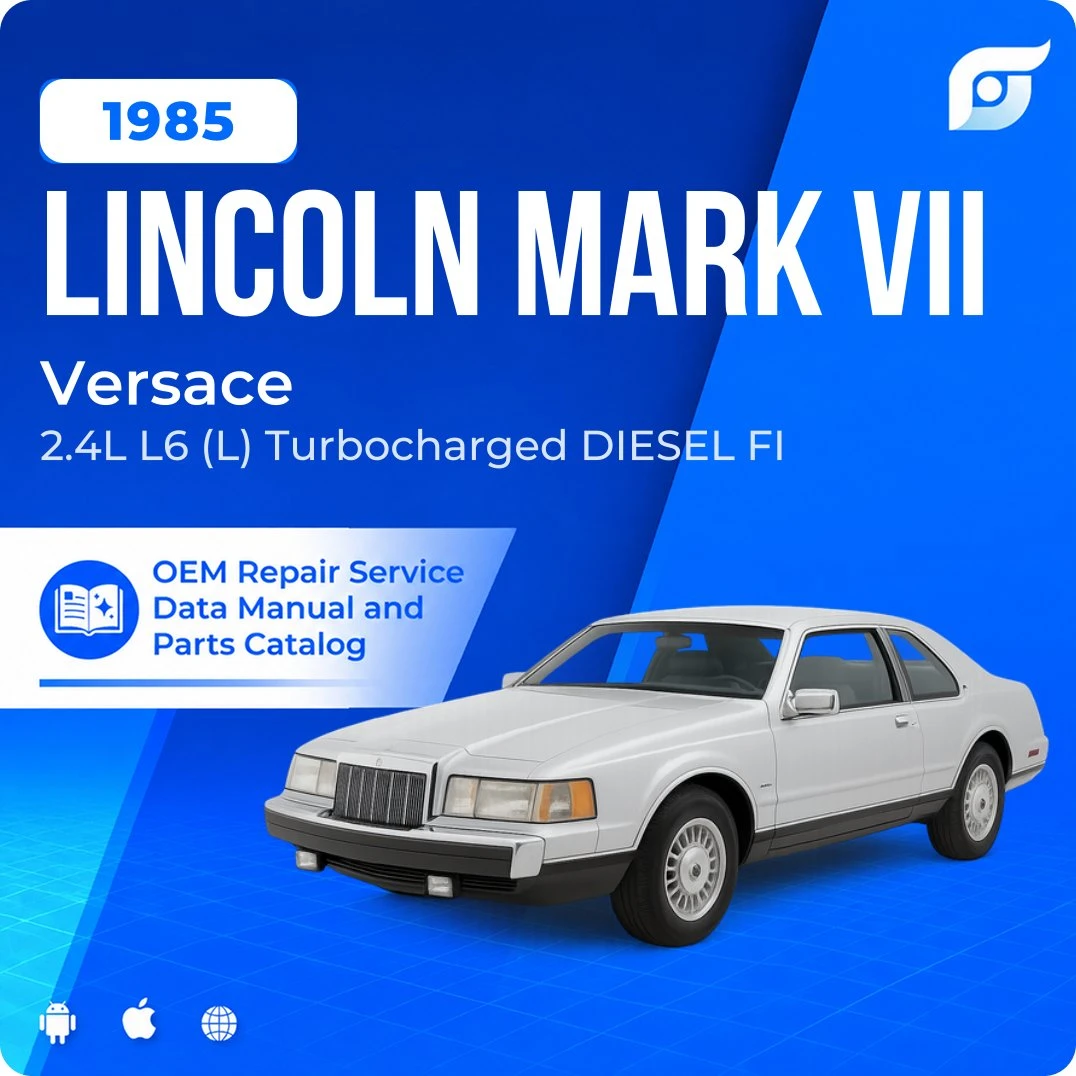 1985 Lincoln Mark VII Versace - OEM Repair Service Manual