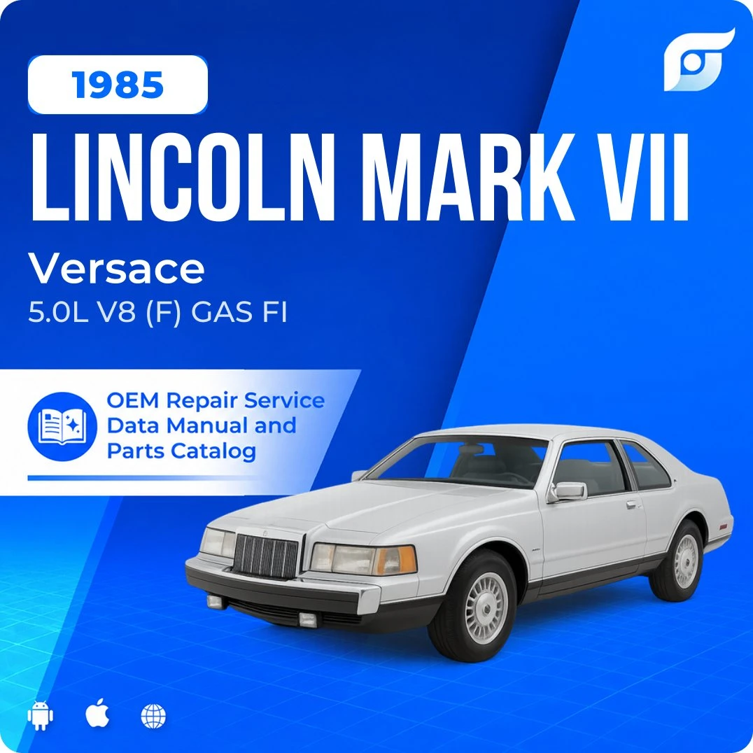1985 Lincoln Mark VII Versace - OEM Repair Service Manual