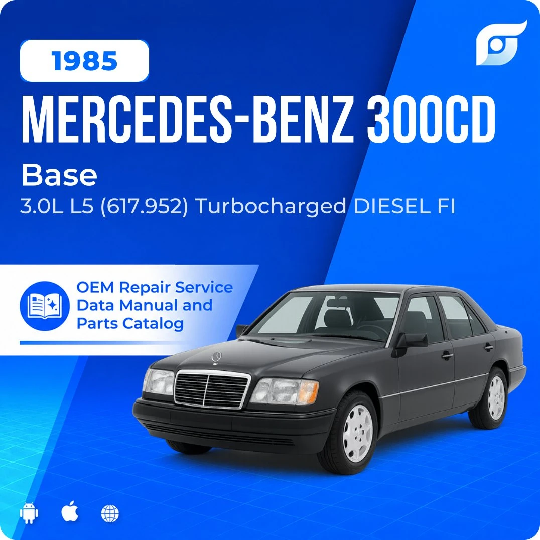 1985 Mercedes-Benz 300CD Base - OEM Repair Service Manual