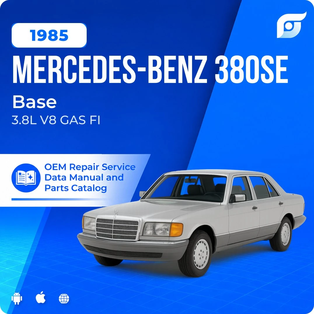 1985 Mercedes-Benz 380SE Base - OEM Repair Service Manual