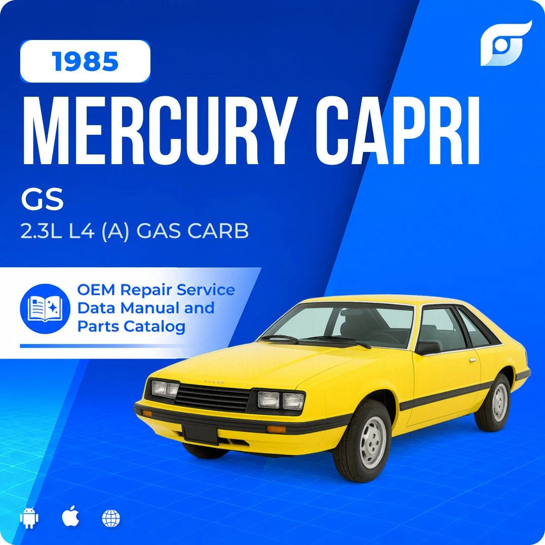 1985 Mercury Capri GS - OEM Repair Service Manual
