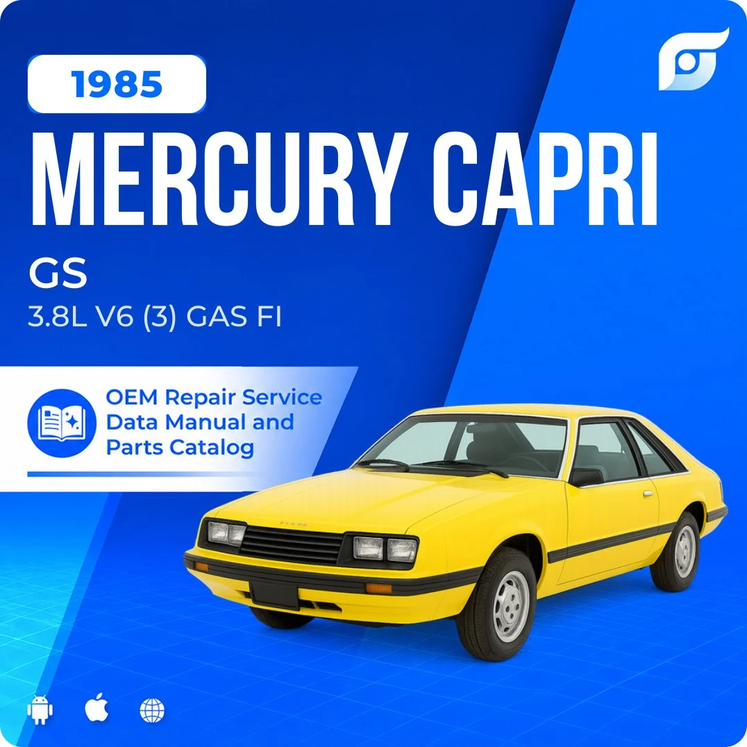 1985 Mercury Capri GS - OEM Repair Service Manual