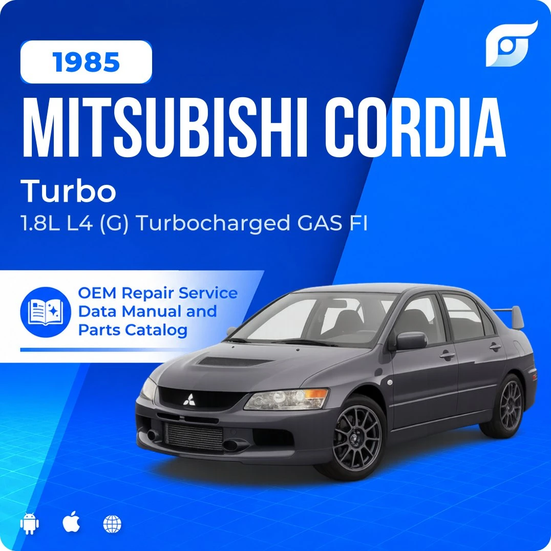 1985 Mitsubishi Cordia Turbo - OEM Repair Service Manual