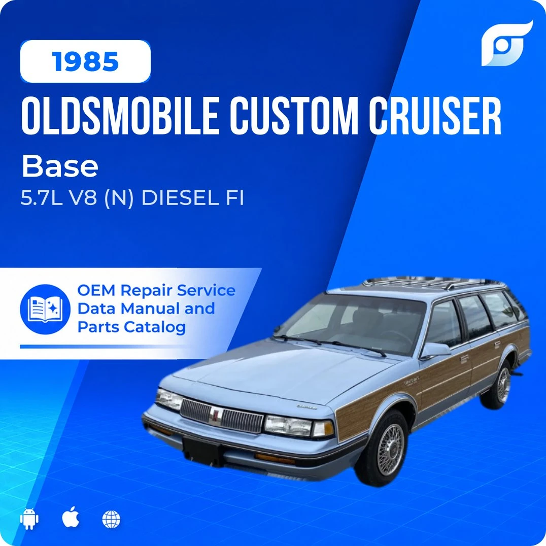 1985 Oldsmobile Custom Cruiser Base - OEM Repair Service Manual