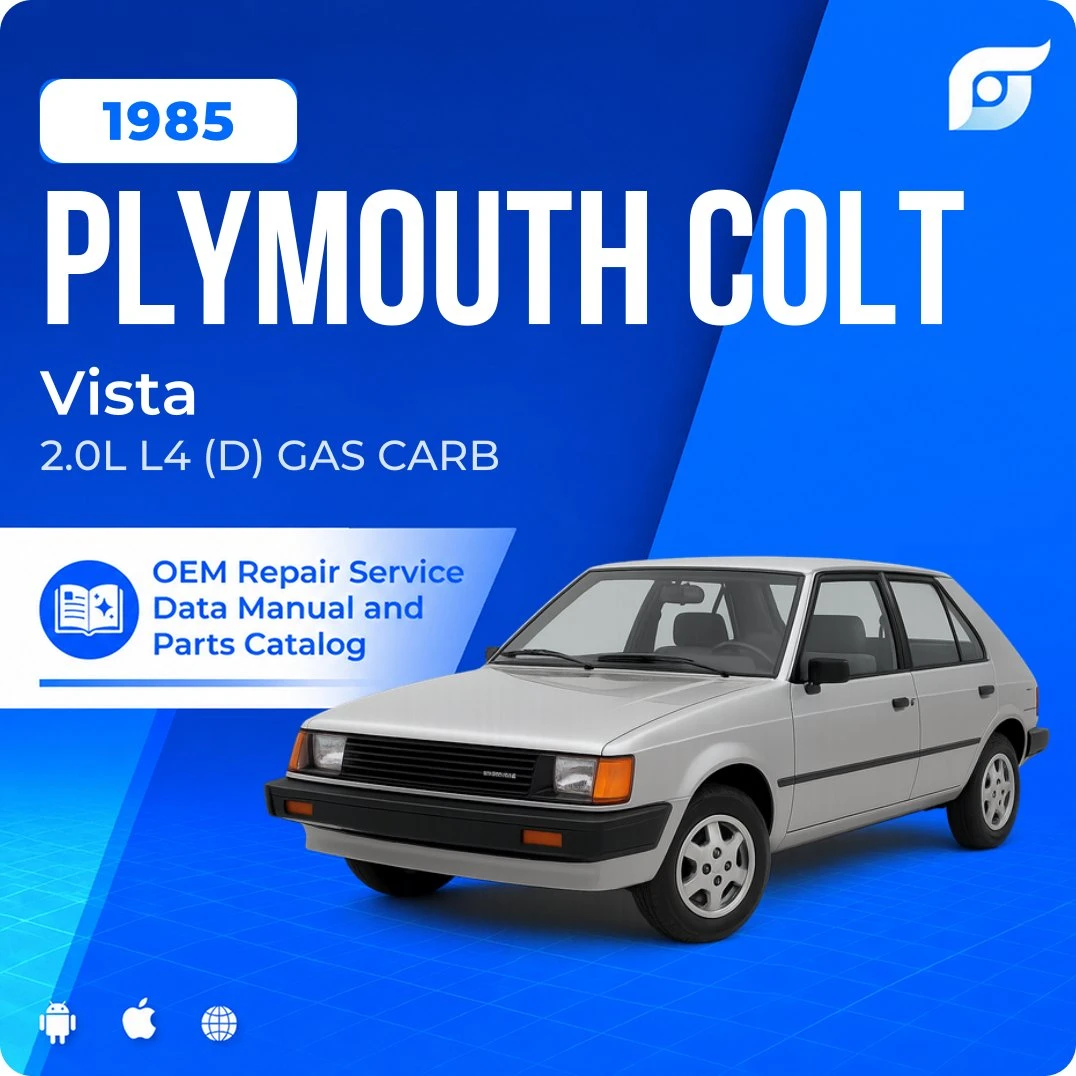1985 Plymouth Colt Vista - OEM Repair Service Manual