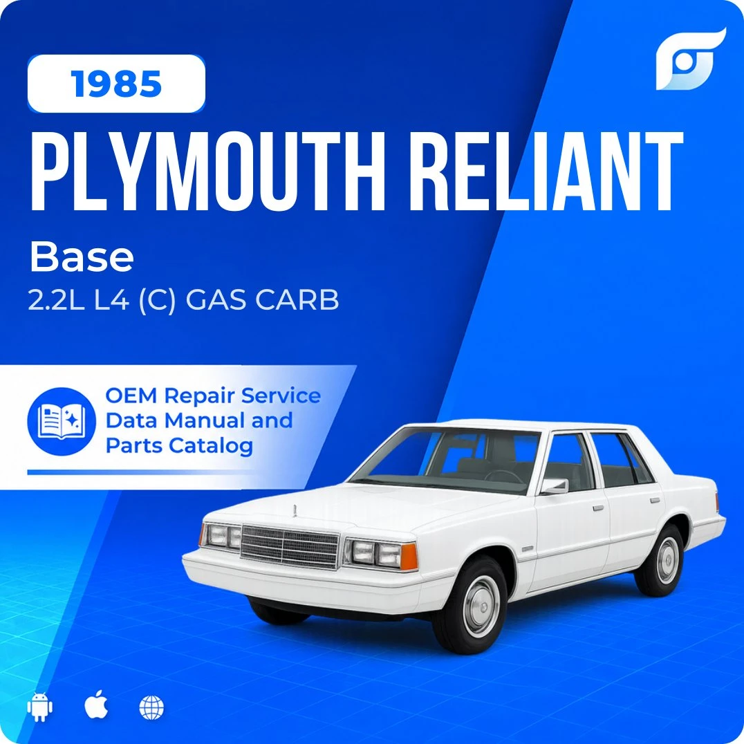1985 Plymouth Reliant Base - OEM Repair Service Manual