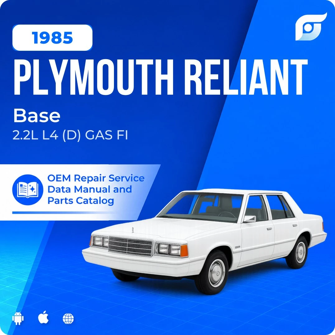 1985 Plymouth Reliant Base - OEM Repair Service Manual