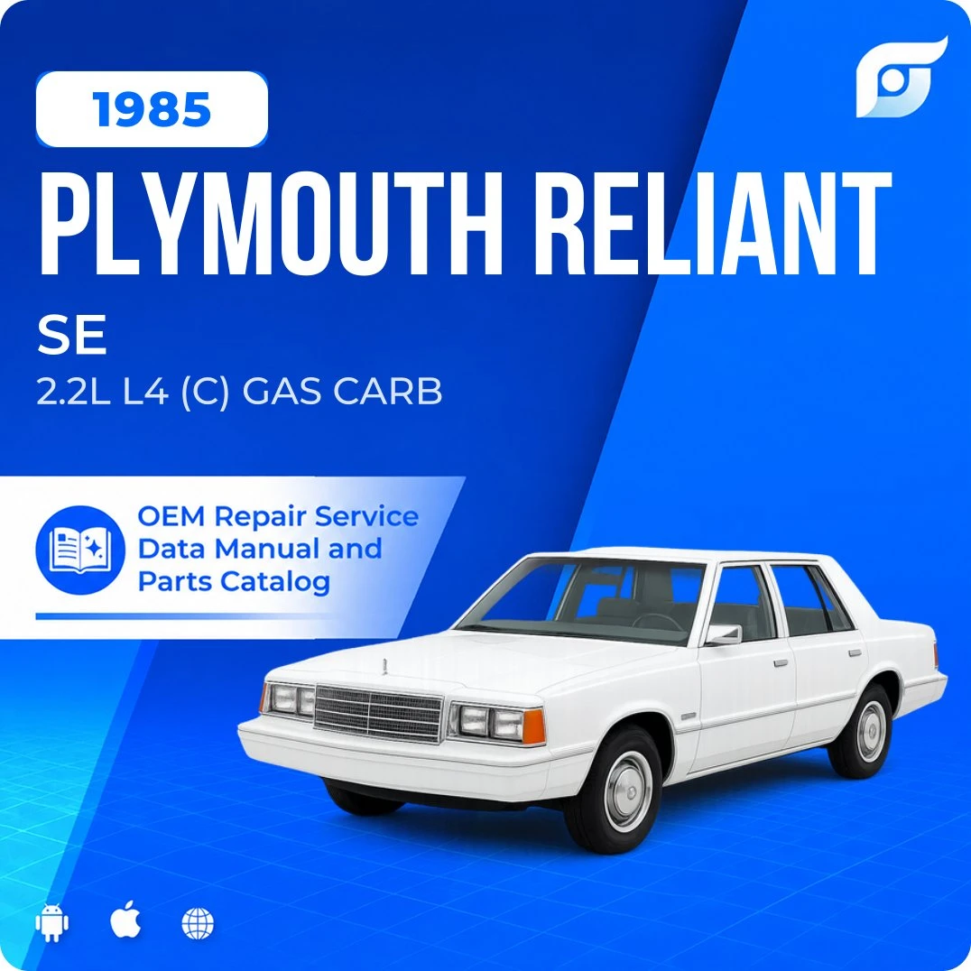 1985 Plymouth Reliant SE - OEM Repair Service Manual