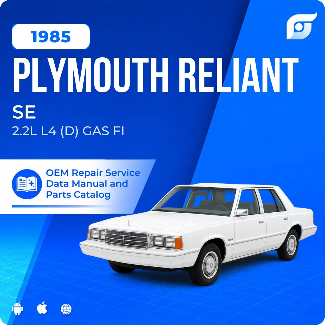 1985 Plymouth Reliant SE - OEM Repair Service Manual