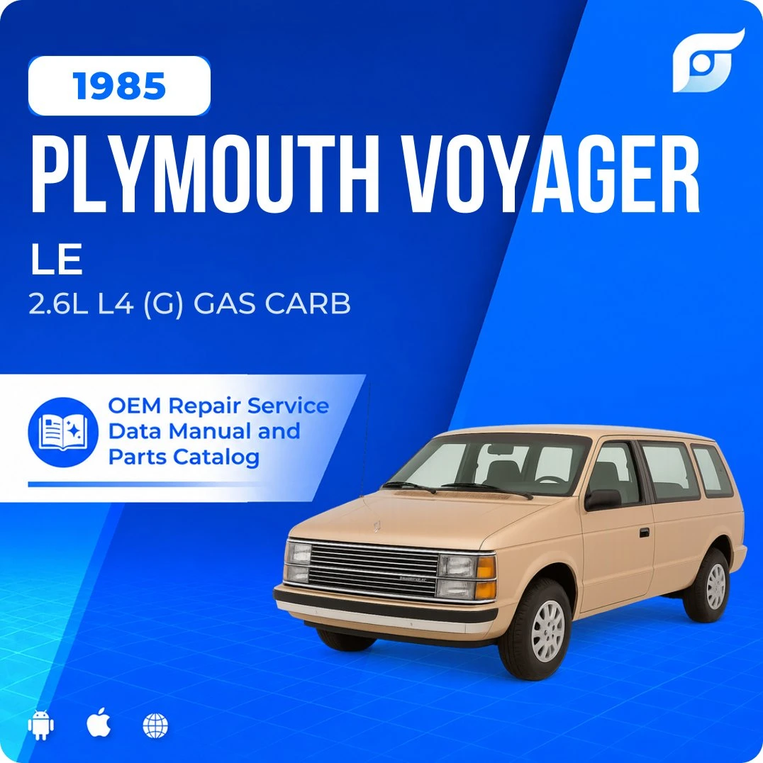 1985 Plymouth Voyager LE - OEM Repair Service Manual