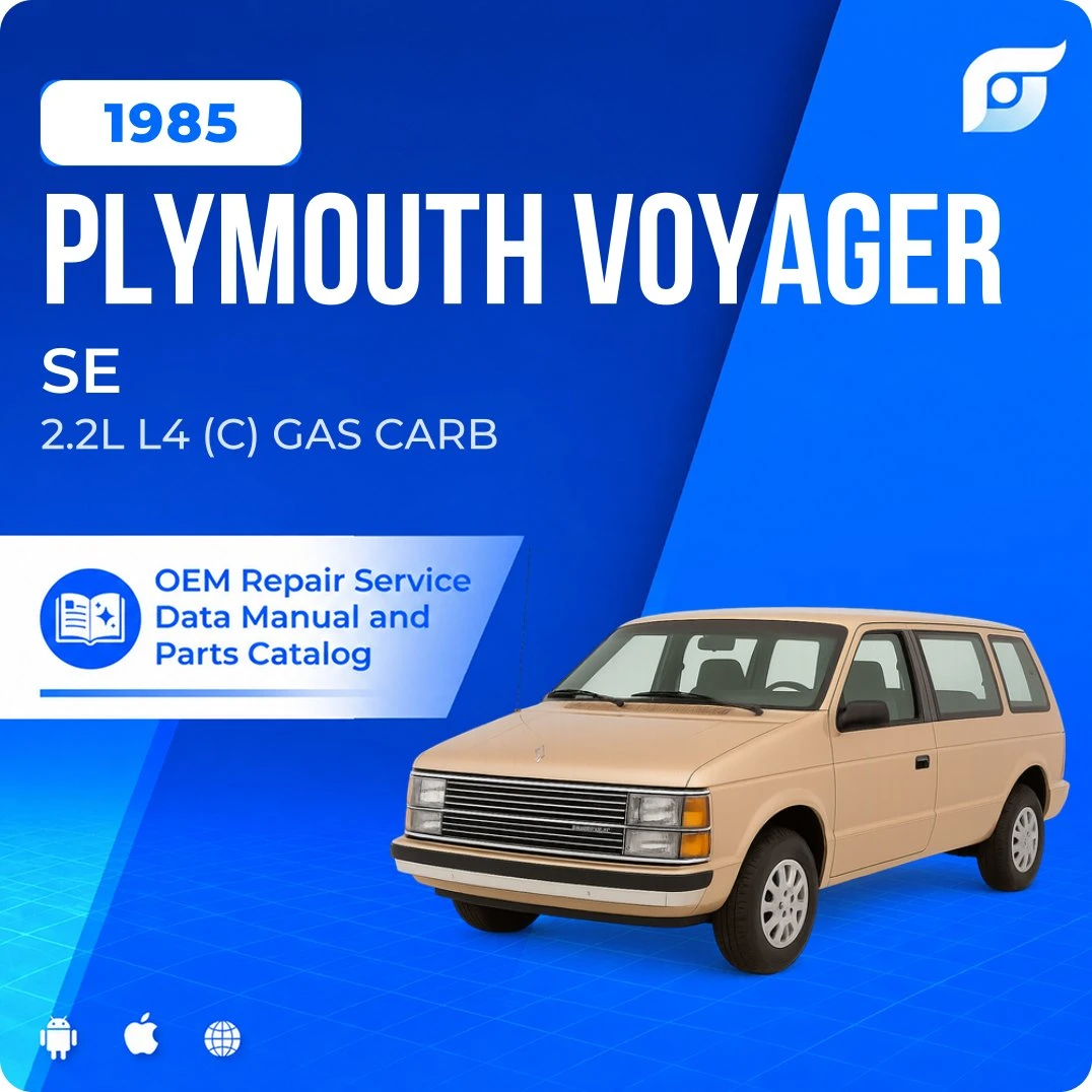 1985 Plymouth Voyager SE - OEM Repair Service Manual