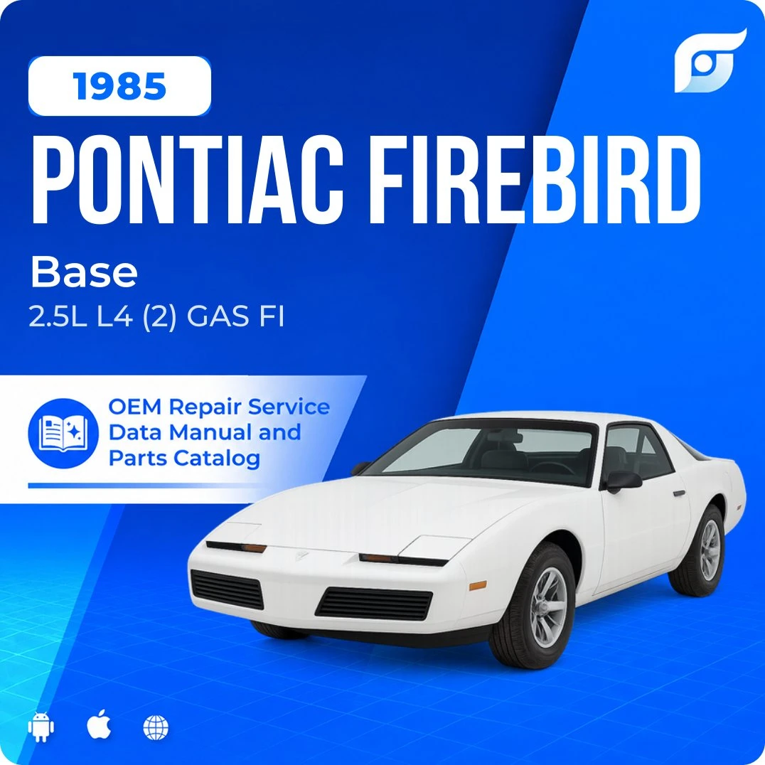 1985 Pontiac Firebird Base - OEM Repair Service Manual