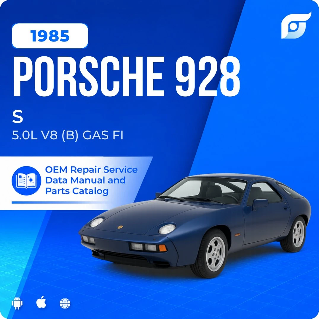 1985 Porsche 928 S - OEM Repair Service Manual
