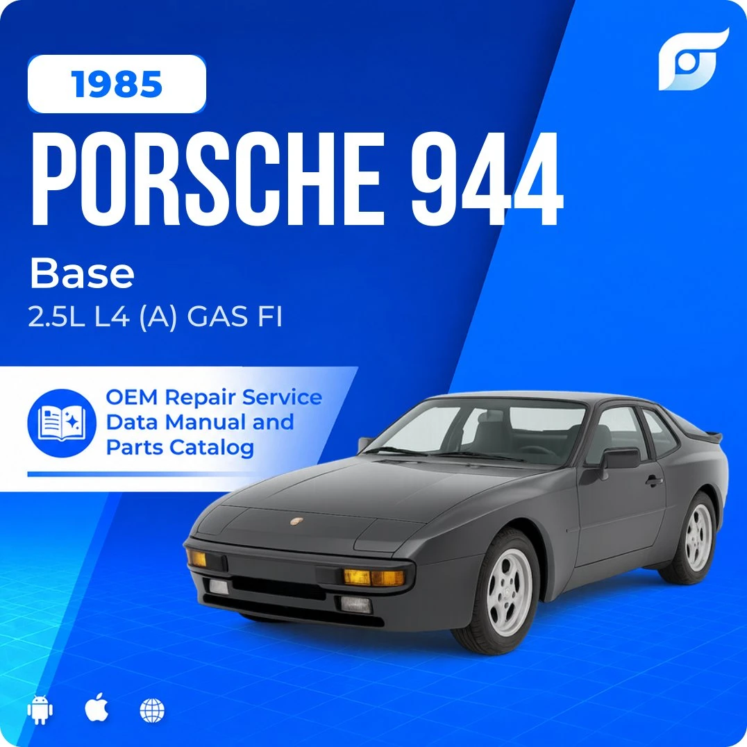 1985 Porsche 944 Base - OEM Repair Service Manual