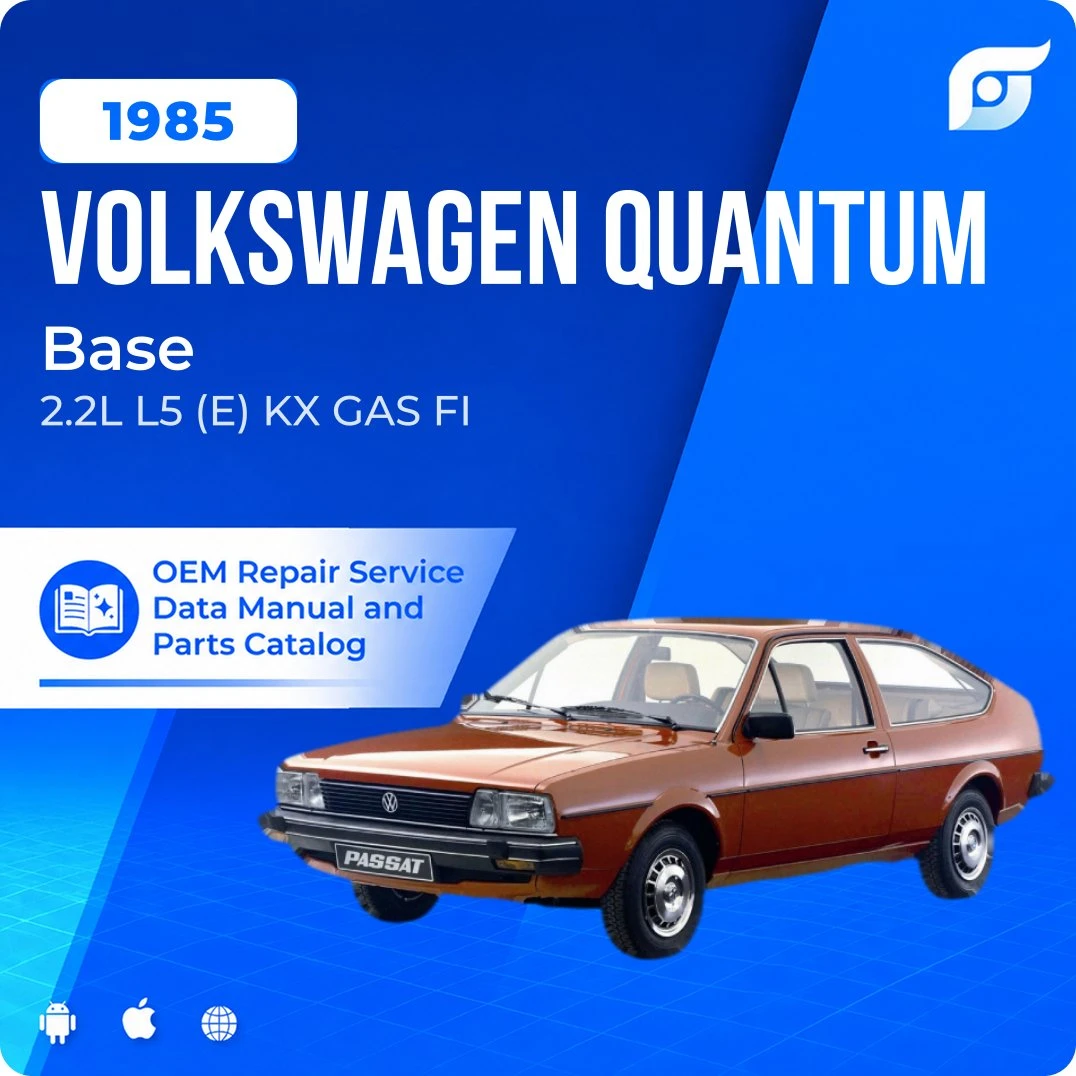 1985 Volkswagen Quantum Base - OEM Repair Service Manual