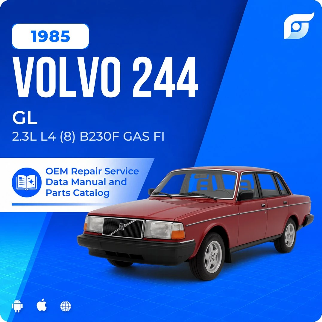 1985 Volvo 244 GL - OEM Repair Service Manual