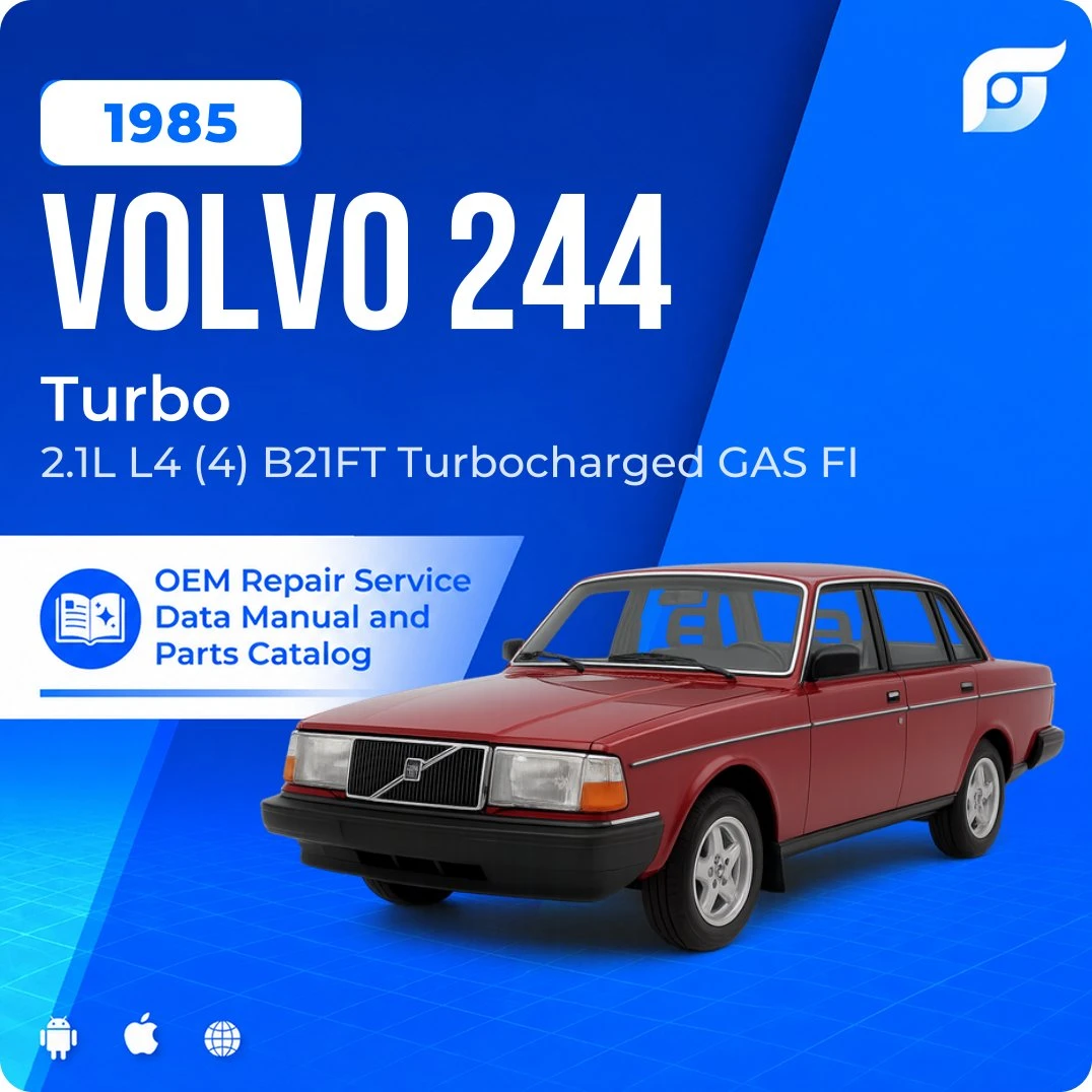 1985 Volvo 244 Turbo - OEM Repair Service Manual