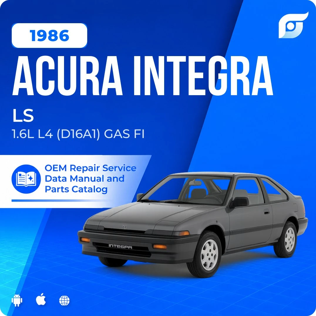 1986 Acura Integra LS - OEM Repair Service Manual