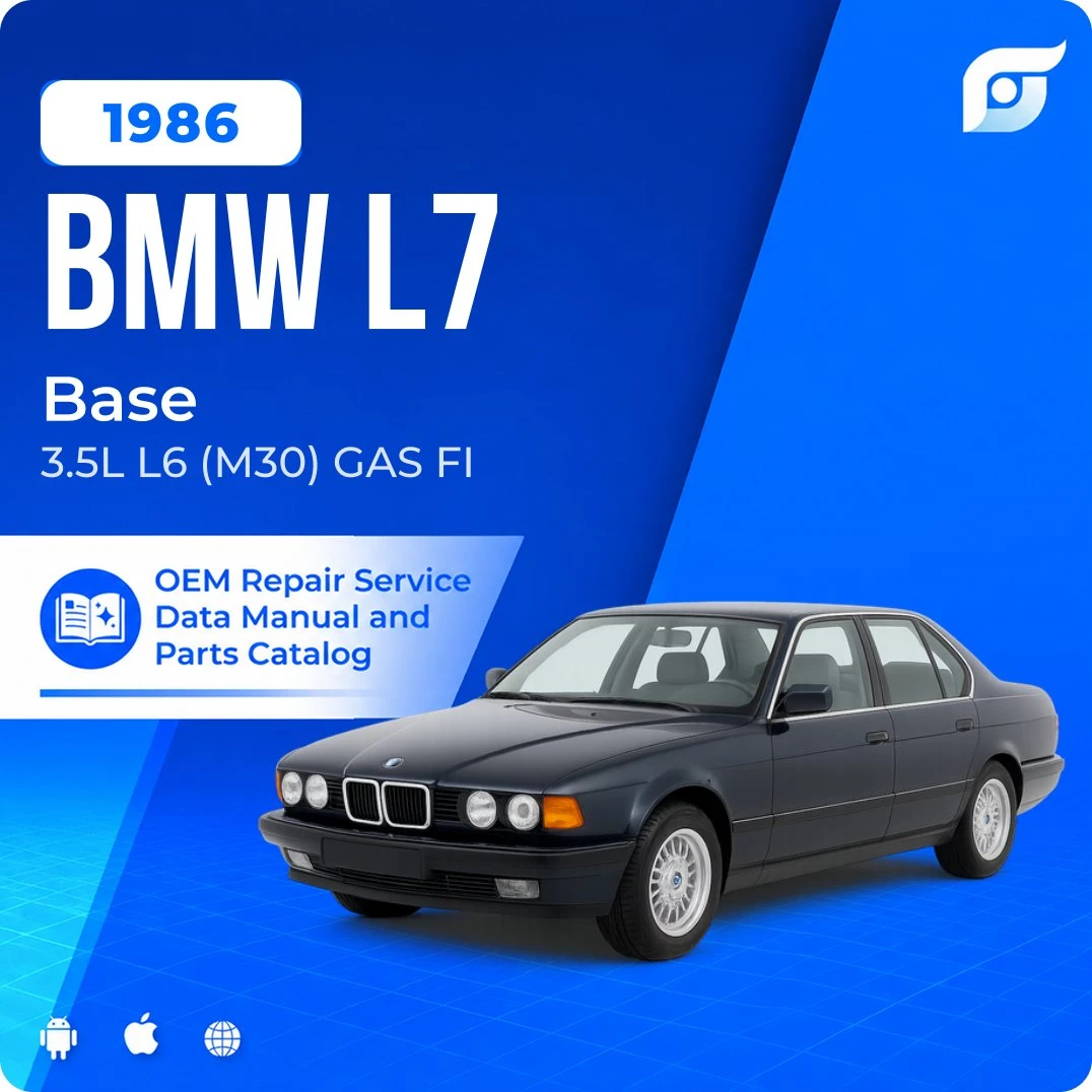 1986 BMW L7 Base - OEM Repair Service Manual
