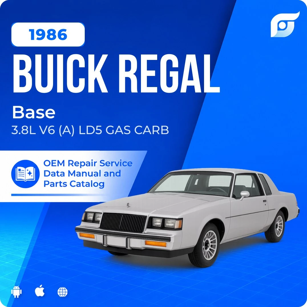 1986 Buick Regal Base - OEM Repair Service Manual