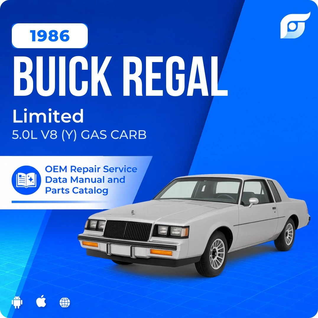 1986 Buick Regal Limited - OEM Repair Service Manual