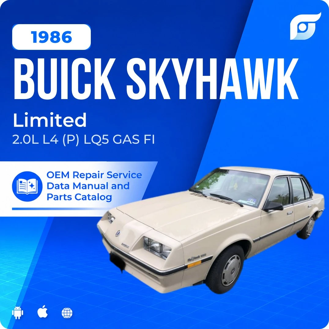 1986 Buick Skyhawk Limited - OEM Repair Service Manual