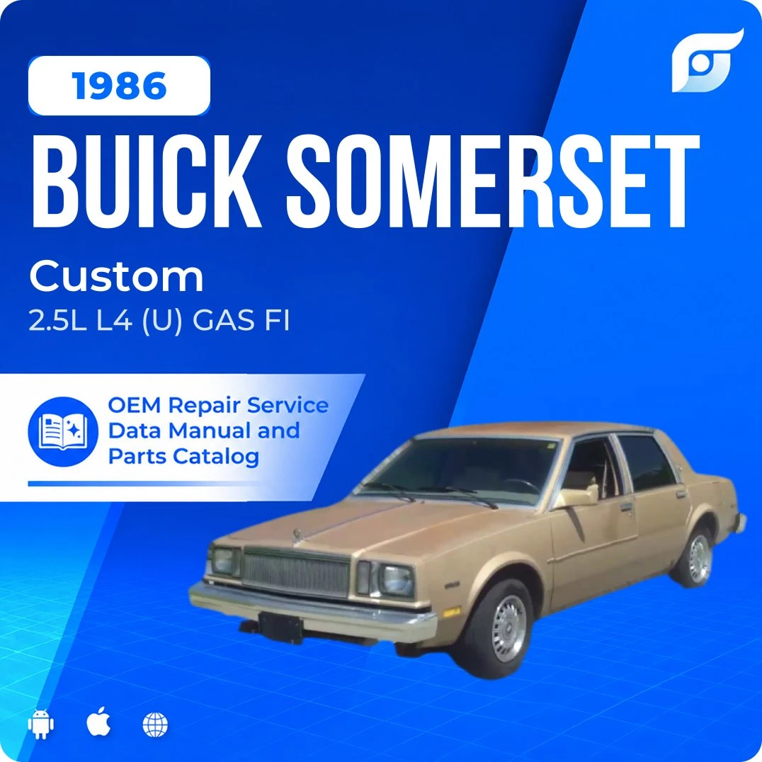 1986 Buick Somerset Custom - OEM Repair Service Manual