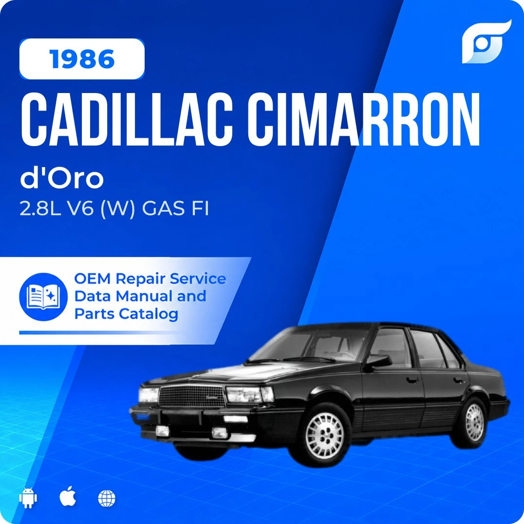 1986 Cadillac Cimarron d'Oro - OEM Repair Service Manual