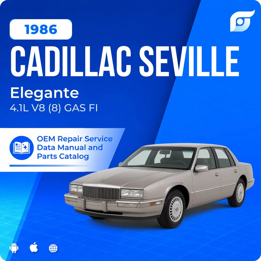 1986 Cadillac Seville Elegante - OEM Repair Service Manual