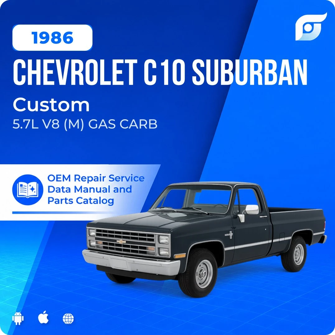 1986 Chevrolet C10 Suburban Custom - OEM Repair Service Manual