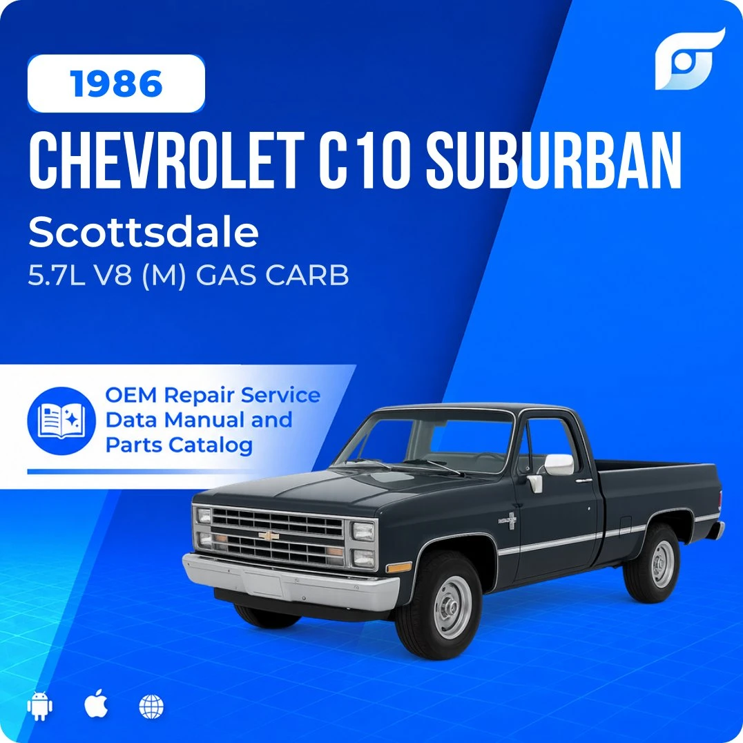1986 Chevrolet C10 Suburban Scottsdale - OEM Repair Service Manual