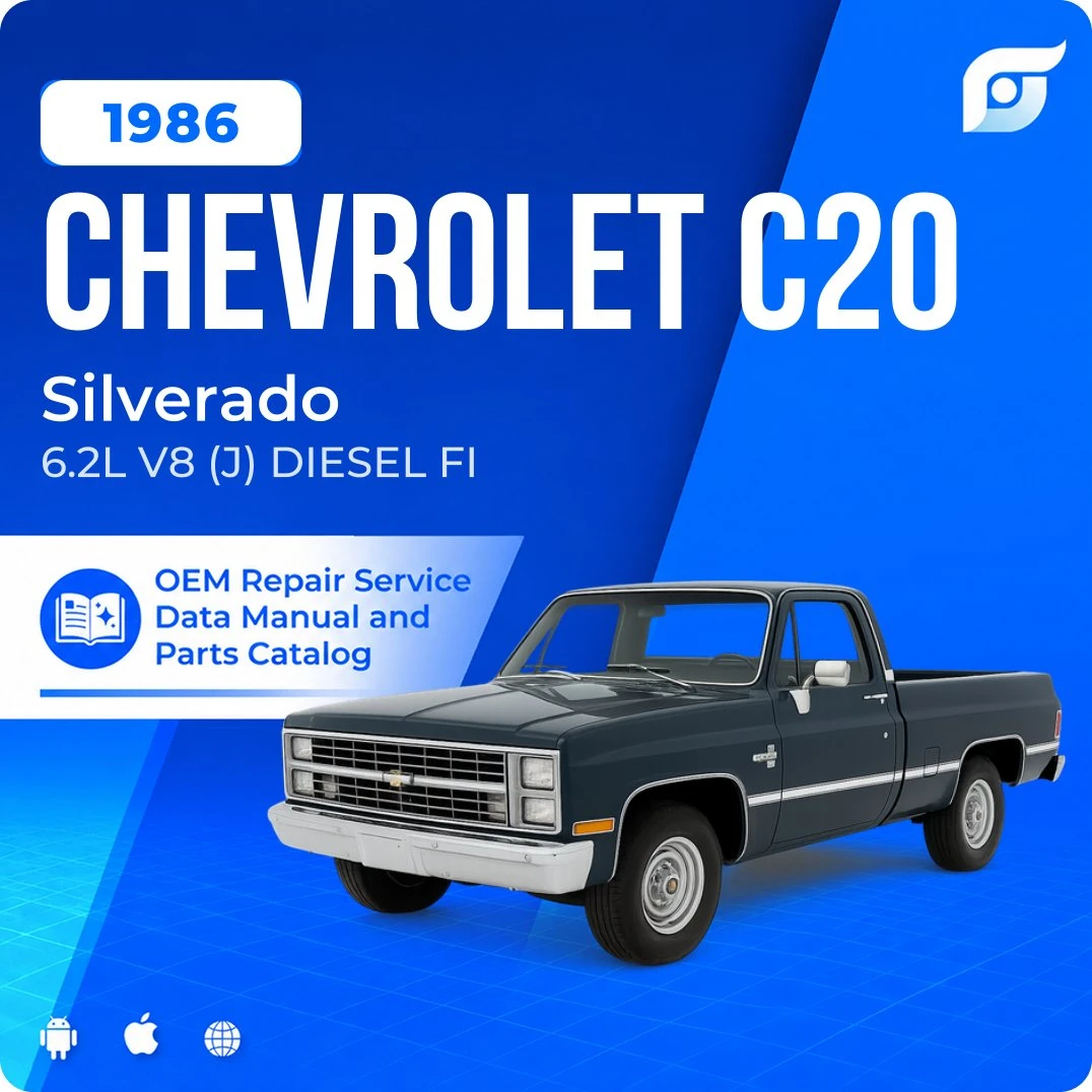 1986 Chevrolet C20 Silverado - OEM Repair Service Manual