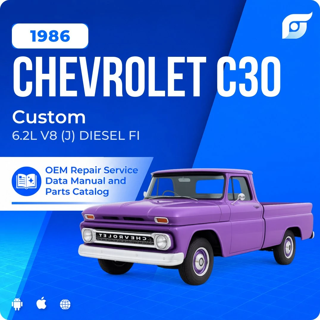 1986 Chevrolet C30 Custom - OEM Repair Service Manual