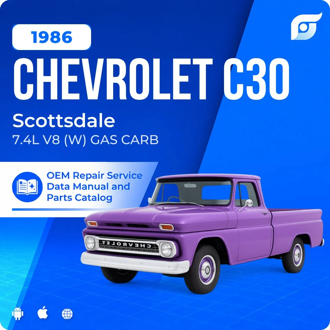 1986 Chevrolet C30 Scottsdale - OEM Repair Service Manual