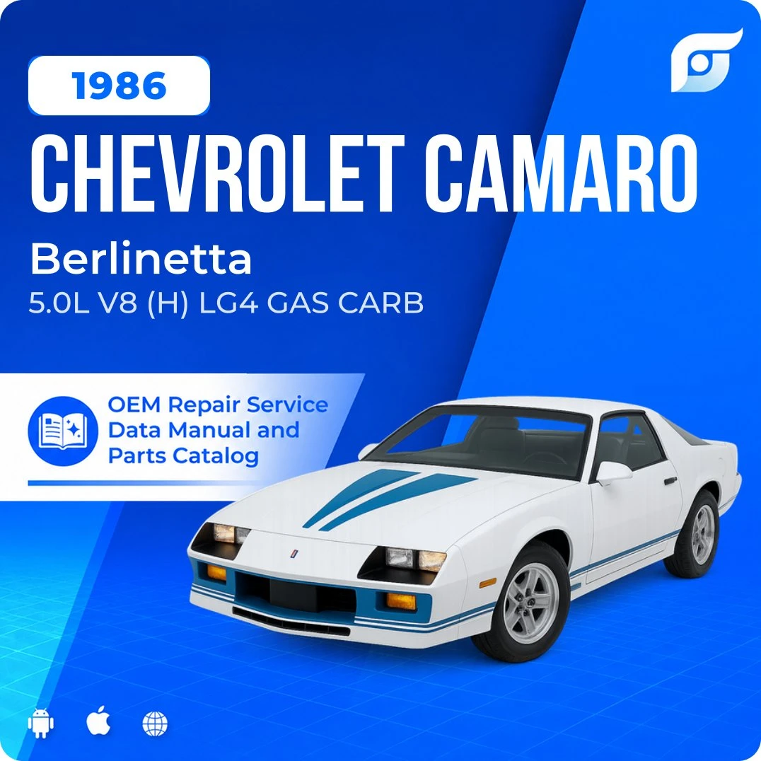 1986 Chevrolet Camaro Berlinetta - OEM Repair Service Manual