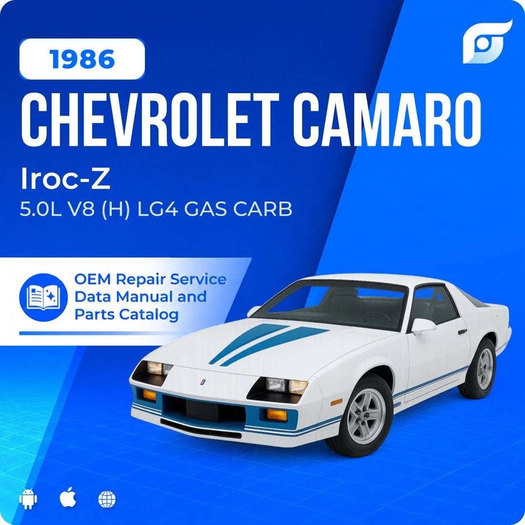 1986 Chevrolet Camaro Iroc-Z - OEM Repair Service Manual