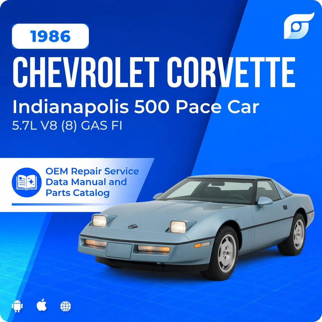 1986 Chevrolet Corvette Indianapolis 500 Pace Car - OEM Repair Service Manual